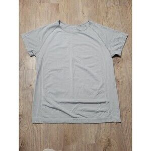 UNIQLO AIRism T-Shirt Womens XL Gray Crew Neck Short Sleeve Activewear
